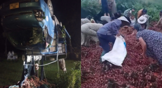 Xe tải gặp tai nạn trên đường, vải bị người dân nhặt sạch: Hiểu nhầm hay 'hôi của'?